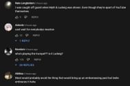 Fans in the YouTube comments section reacting to the streamer's clip 1/2 (Image via Yamakasi CHiLL/YouTube)